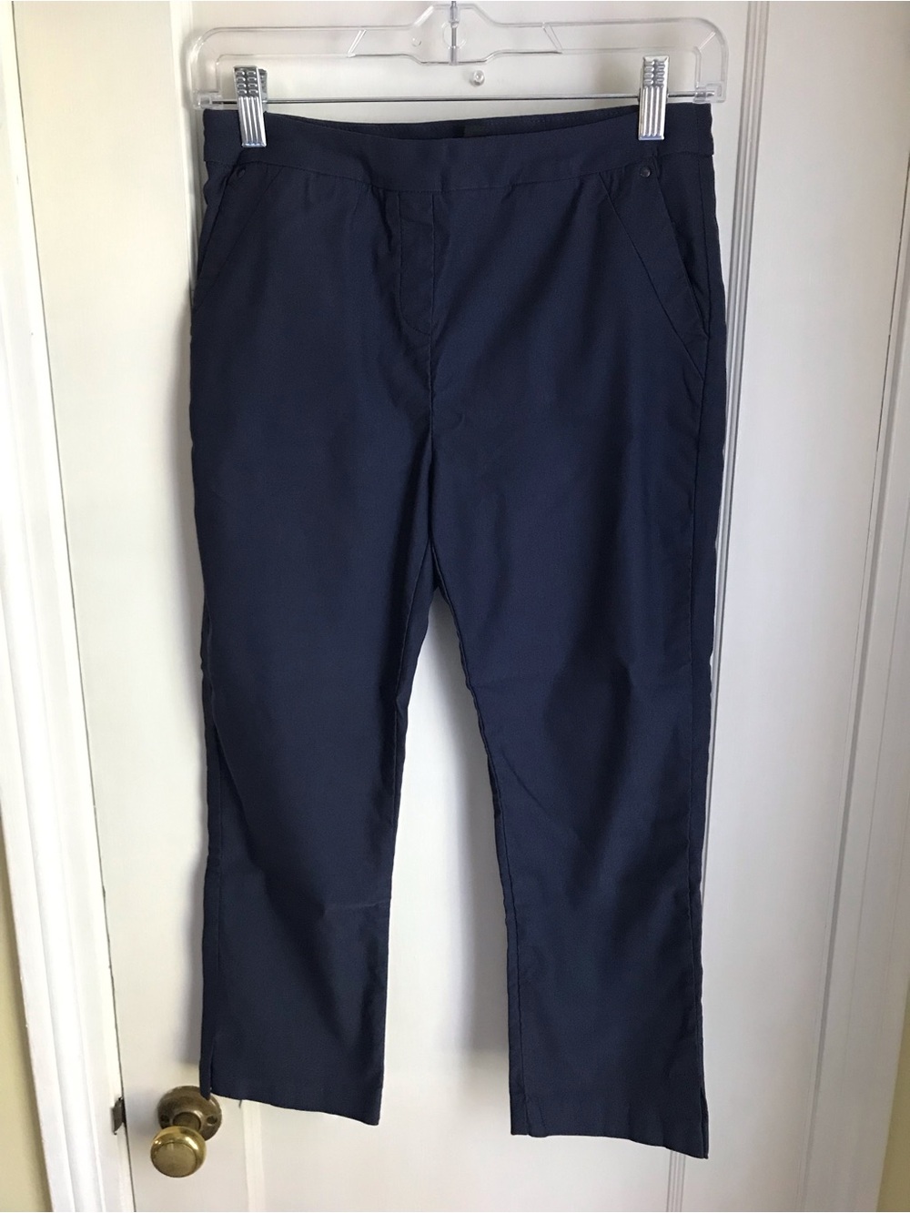 Womenโs Tribal Navy Blue Straight Leg Capris